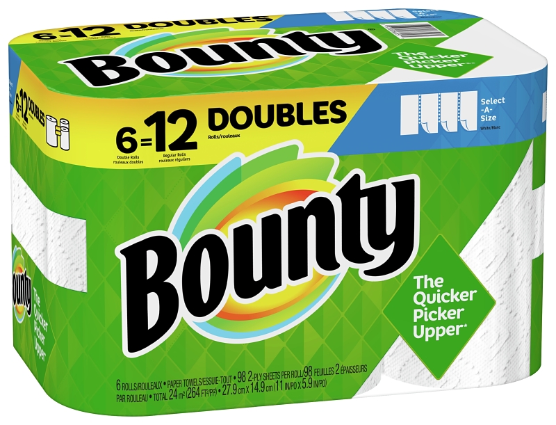 BOUNTY 6=12 DOUBLE<br>ROLLS