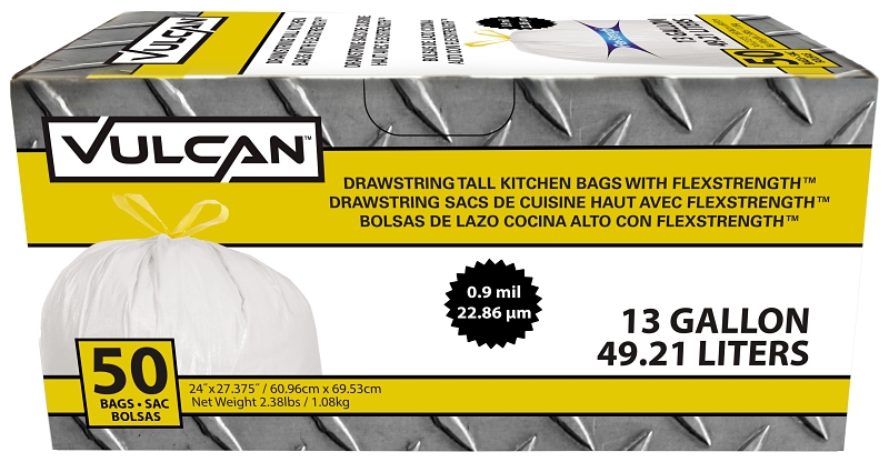 KITCHEN BAG TALL<br>50PK